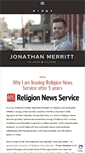 Mobile Screenshot of jonathanmerritt.com